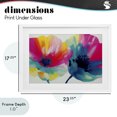 thumbnail image 4 of Stupell Industries Contemporary Two Colorful Poppies White Framed Print Under Glass, 23 x 17, by Chromatic Storm Studio, 4 of 8