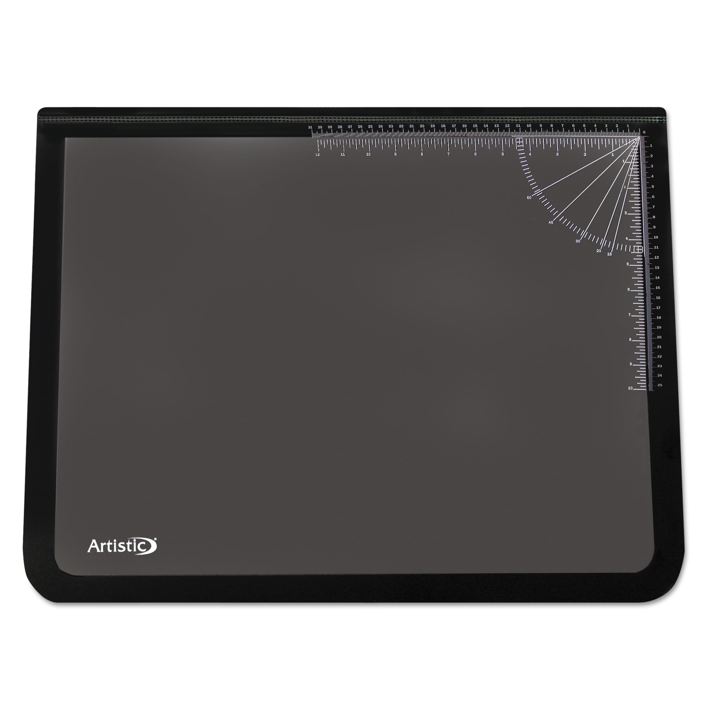 Artistic Lift-top Pad Desktop Organizer With Clear Overlay, 22 X 17, Black