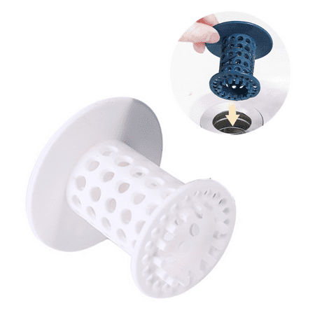 

Tub Drain Hair Catcher 1 Pack Drain Protector and Hair Catcher for Bathroom Drains White