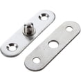 thumbnail image 2 of Bisagras de puerta de 6 piezas, accesorio de banda de acero inoxidable, bisagra de pivote de puerta giratoria de 360 grados, 57mm x 16mm (plata) brillar Electrónica, 2 of 4