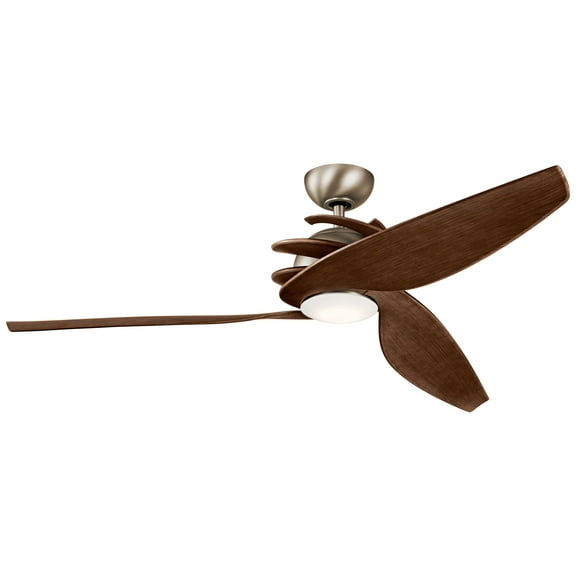 300700AP Kichler Lighting Spyra - Ceiling Fan with Light Kit - 14.25 inches tall by 62 inches wide-Antique Pewter Finish