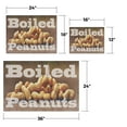 thumbnail image 3 of Boiled Peanuts Vinyl Decal 2 Pack of 18 Inch x 24 Inch Weatherproof Heavy-Duty Adhesive Backing | Southern Snack, Freshly Cooked, Food Stands | Made in USA, 3 of 6