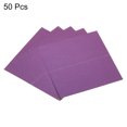 thumbnail image 3 of Unique Bargains Cartes de Nom de Table, Lot de 50 Cartes Décoratives Pliables Vierges, Violet, 3 of 5