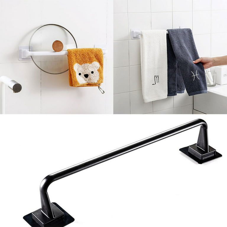 Lolypot Towel Holder Towel Bar Towel Ring Without Drilling 304 Stainle –  Lolypot Home Basics