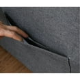 thumbnail image 6 of 56" Linen Sleeper Loveseat with Side Pocket / Convert for Sleep, Keep Essentials Handy, 6 of 6