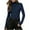 Navy, variant on Women's Turtleneck Top, Long Sleeve Slim Fit Shirt with Stretch, Soft Basic Tops for Everyday Casual Wear, Fall Fashion Layering Essential