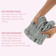 thumbnail image 4 of Unique Bargains Charcoal Fiber Hair Drying Towel Dry Cap Strong Absorbent for After Bath Drying Hair Gray, 4 of 7