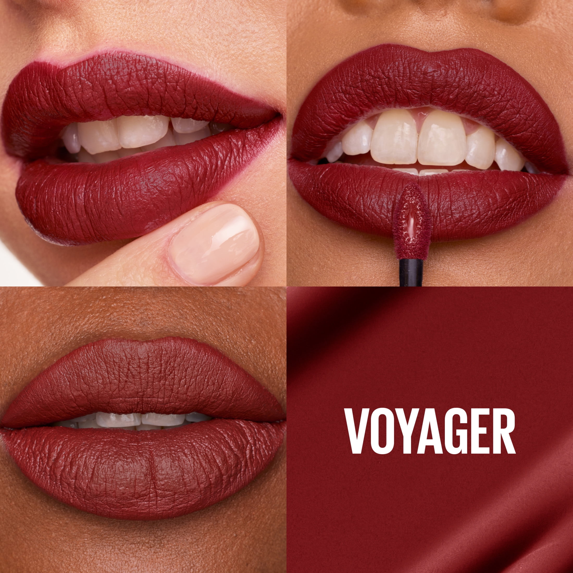 Maybelline Super Stay Matte Ink 16-Hour Longwear, Matte Liquid Lipstick,  50 Voyager, 0.17 fl oz
