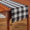 thumbnail image 2 of Park Designs Buffalo Check Table Runner - 36''L - Black, 2 of 5