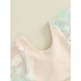 thumbnail image 5 of Bagilaanoe 2pcs Toddler Baby Girl Shorts Set Flower Sleeveless Crop Tops + Shorts 3M 6M 12M 18M 24M 3T Kids Casual Summer Clothes, 5 of 9