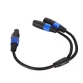 thumbnail image 1 of Cable Cable divisor de altavoz Altavoz profesional Plug and Play Cable de extensión macho a 2 hembra para monitores de escenario Altavoces de interior Subwoofers, 1 of 8