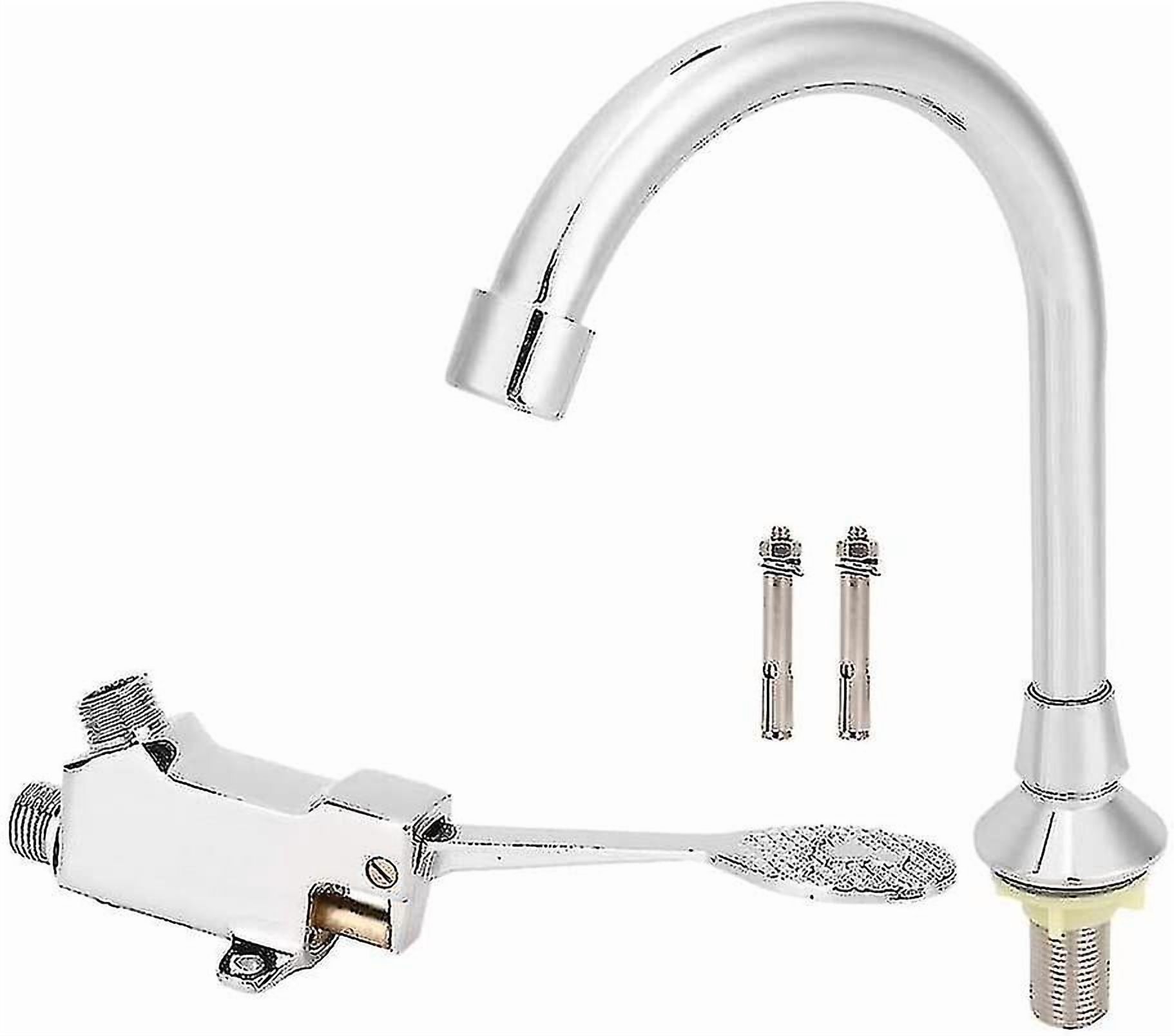 Foot Pedal Faucet Bathroom Sink Faucet Set Medical Laboratory Foot Pedal Sink Faucet Kit Accessories -