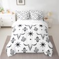 thumbnail image 2 of Erosebridal Western Animal Bedding Twin Size, Aztec Geometric Bedding Sets Twin Size, Skull Skeleton Decor, Reversible, 2 of 5