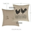 thumbnail image 4 of VHC Brands Farmhouse Pillows & Throws-Sawyer Mill Tan Poultry 18" x 18" Pillow, 1 Count (Pack of 1), Charcoal Grey, 4 of 6