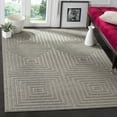 thumbnail image 4 of SAFAVIEH Cottage Naira Geometric Squares Indoor/Outdoor Area Rug Light Grey/Grey, 6'7" x 9'6", 4 of 5