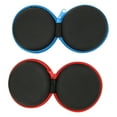 thumbnail image 6 of 2Pcs Earplug Carrying Case Red + Blue Round Storage Bag Portable Earphone Storage Bag for Earphone USB Cable, 6 of 8