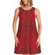 thumbnail image 1 of Fotbe Vintage Burgundy Vestido de Verano sin Mangas para Mujer – Vestido Midi Línea A, Estilo Camiseta Floral, Vestido Playero Casual y Fluido, 1 of 7