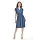 thumbnail image 1 of Vestido manga con volantes Roman Fashion /Juvenil, 8867-SO (Azul petroleo) azul petroleo CH, 1 of 5