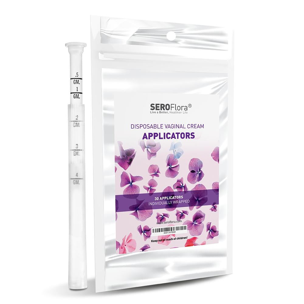SEROFlora Disposable Vaginal Cream Applicators (30ct)Fit threaded vaginal creams and