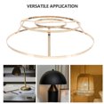 thumbnail image 2 of SHISUYAN Iron Wire Shade Lampshade Frame Replacement Desk Lampshade Frame DIY Lampshade Frame, 2 of 9