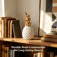 thumbnail image 4 of XIBUFE 2026 New Small Animal Statue Pineapple Statue Decor Modern Style Ceramic Pineapple Figurine Statues for Home Decor Accents Living Room Office Table Bookshelf Desk Bedroom Decorative Objects, 4 of 6