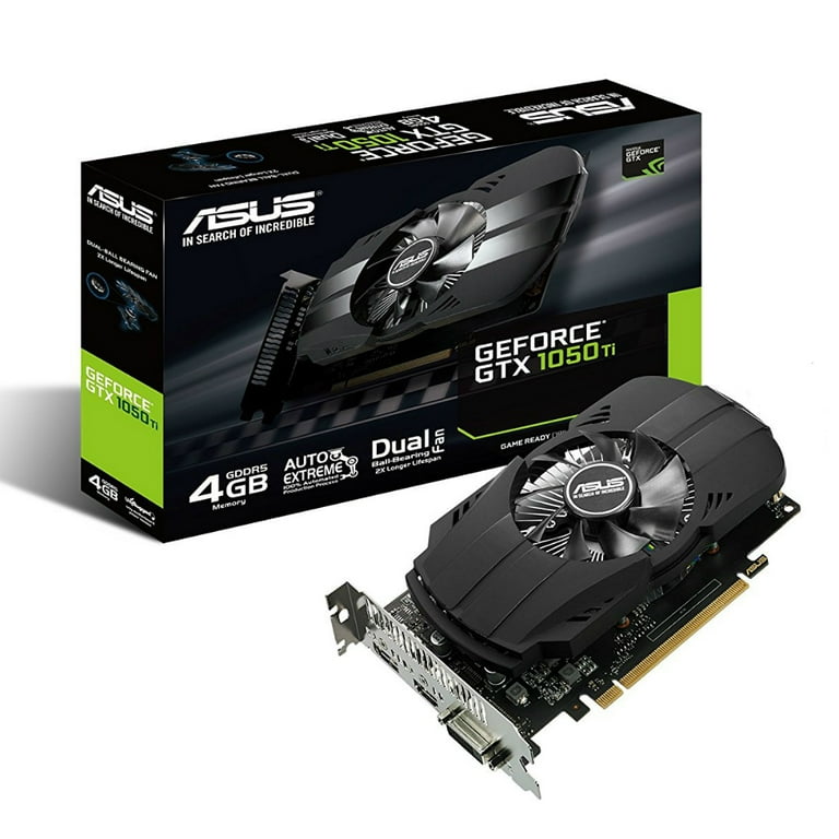 ASUS - 【ASUS】GEFORCE GTX 1050Ti Asus PHOENIX Gaming GPU - NVIDIA GeForce GTX 1050 Ti