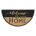 thumbnail image 5 of VHC Brands Welcome To Our Home Black Tan Coir Rug Half Circle 16.5x33, 5 of 5