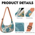 thumbnail image 2 of Botanical Jungle Leaves Shoulder Tote for Women, Lightweight Water-Resistant Crossbody Handbag Featuring Tropical Sunset Palm Tree and Colorful Floral Patterns, 2 of 5