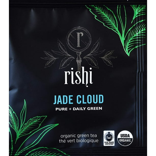 Rishi Tea Organic Jade Cloud Green Tea, 50 Sachets