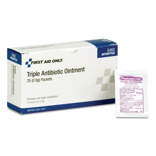 Triple Antibiotic Ointment, 0.03 Oz Packet, 25/box Bundle of 2 Boxes