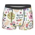 thumbnail image 5 of Uemuo Spring Hand Drawn Flowers Birds Pattern Men's Boxer Briefs,Trunk Anti-Chafing,Comfortable, Durable, and Stylish Underwear-Large, 5 of 9