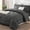 A3-Dark Grey, variant on Queen Size Comforter Set Dark Grey Bed in a Bag,7 Pieces Luxury Soft All Seasons Bedding Set,with Comforter Sheets Pillowcases Shams
