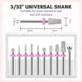 thumbnail image 4 of Juego de brocas para uñas Makartt Diamond Liding para taladro de uñas, 4 of 8