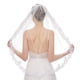 thumbnail image 3 of Velo de novia de tul simple para mujer, velo de novia corto para despedida de soltera con peine para boda, despedida de soltera Sailing Electrónica, 3 of 5