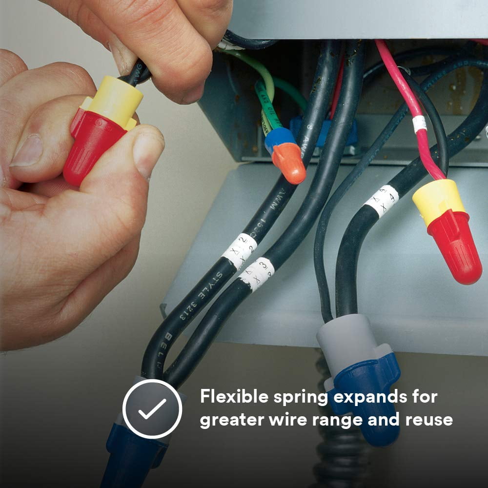 3M - O/B+JUG - Wire-Nut - O/B - Orange with Blue Skirt - Wire Connector - (Jug of 500)