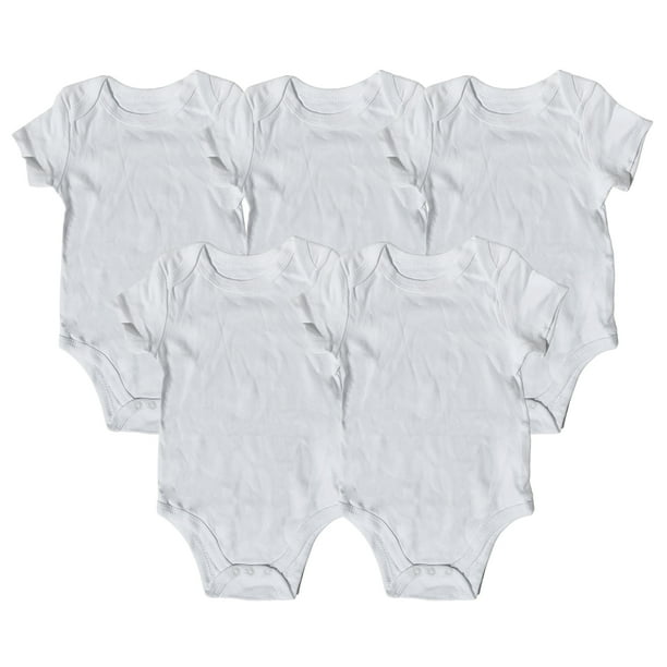 Kit de 5 panaleros body manga corta para nino bebe unisex dara baby beb004