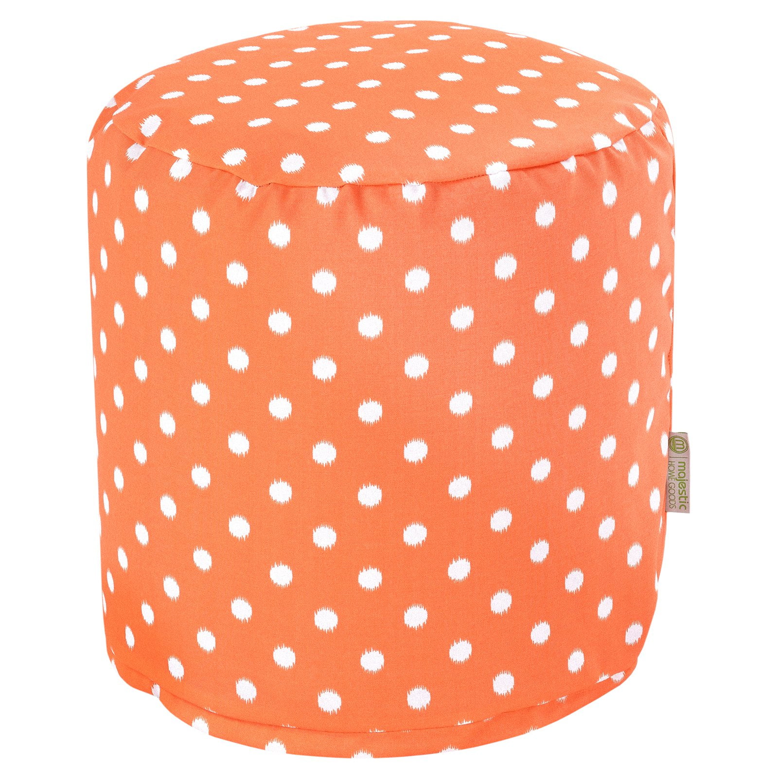 Majestic Home Goods Ikat Dot Indoor Outdoor Ottoman Pouf