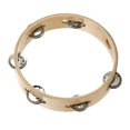 thumbnail image 2 of MasteelfCA Percussion Instrument Wooden Metal Children Tambourine for Playing, 2 of 7