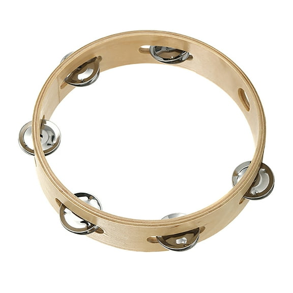 Worgeous Multi Color Metal Tambourine for Playing Use Cultivates Hand Eye Coordination and Music Interest 8.5 inches