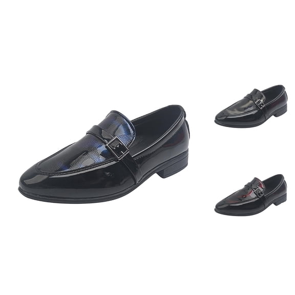 VOUZZA Summer Autumn Fashion Boys Casual Leather Shoes Solid Color Lace Up Pointed Oxford Dress Shoes Tuxedo Formal Wedding Sneakers