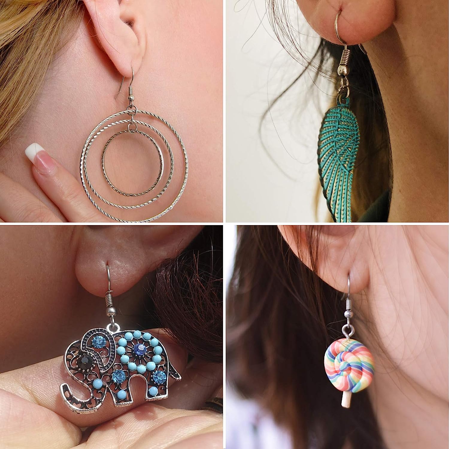 18 Bagues Vierges En Acier Inoxydable Noir - 6 Tailles (7 à 12) - Largeur 4mm, Pour DIY Bijoux - 2
