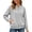 Grey, variant on Womens Jacket Front Zip with Pockets Lightweight Shirt Fall Relaxed Fit for Everyday Casual Wear Pink,M