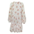 thumbnail image 3 of Vince Camuto Women's Lightweight Three Tier Mini Fashion Dress (Ivory/Pink, L), 3 of 4