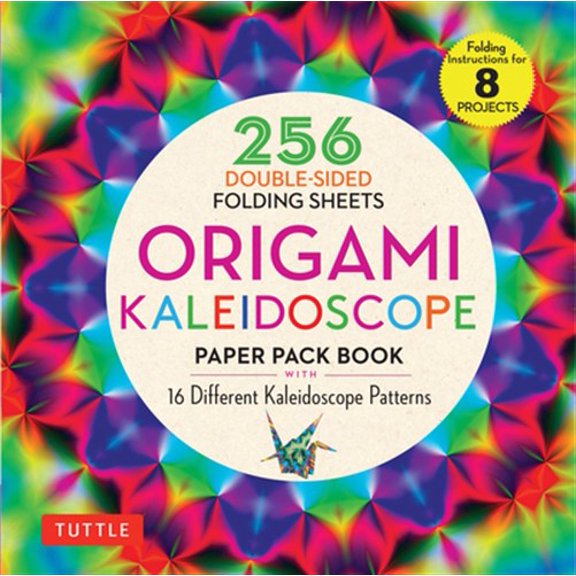 Pre-Owned Origami Kaleidoscope Paper Pack Book: 256 Double-Sided Folding Sheets (Includes Instructions for 8 Models), (Paperback)