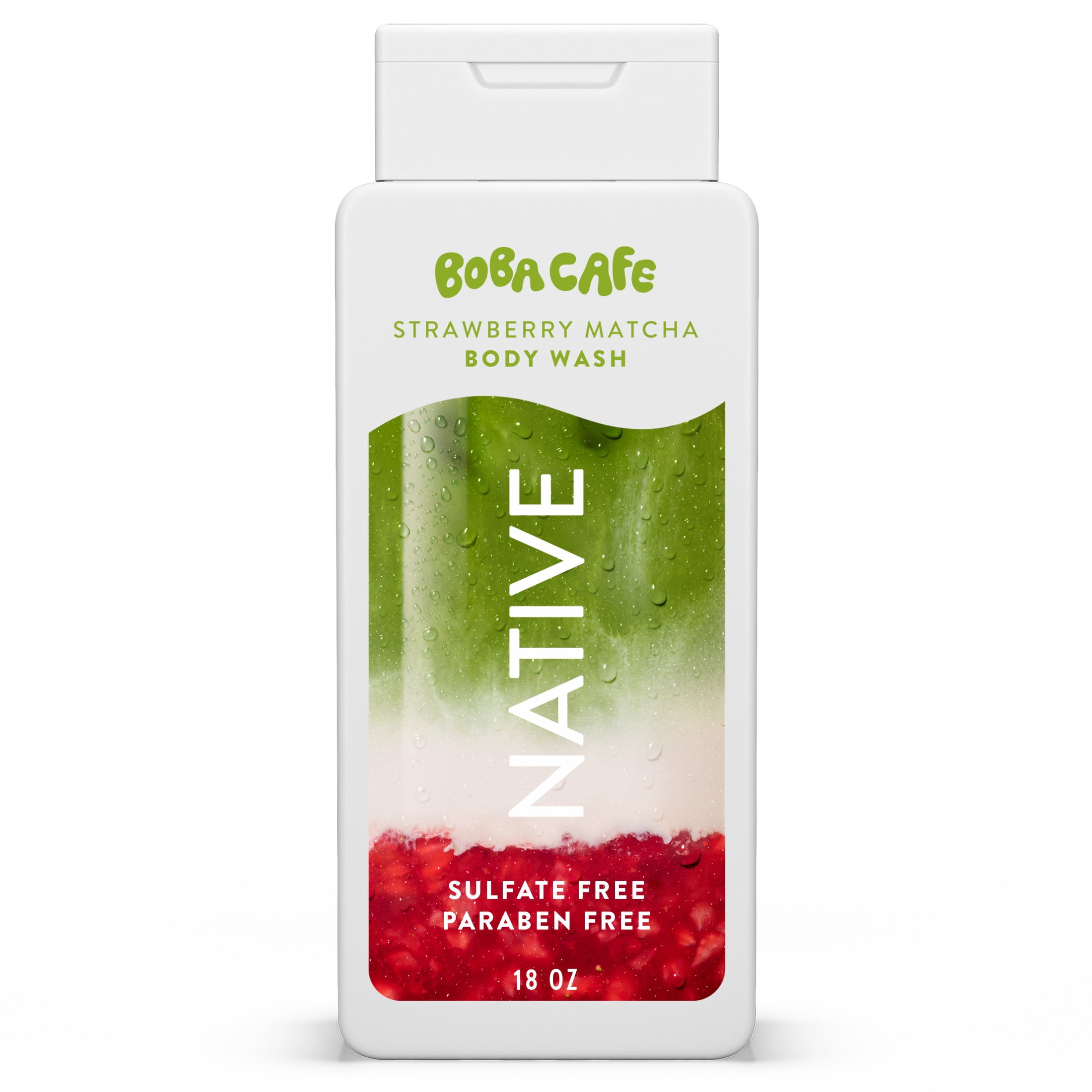 Native Body Wash, Limited Edition Strawberry Matcha, Sulfate