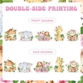thumbnail image 6 of 24 Pieces Jungle Animal Centerpiece Sticks for Girls, Pink Safari Theme Table Toppers Baby Shower Decorations, Wild Animal Party Supplies, 6 of 7