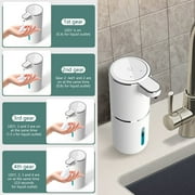 Automatic Soap Dispenser,Foaming Soap Dispenser Touchless 380ml ,Rechargeable Hand Free Automatic Foam Liquid Soap Dispenser for Bathroom or Kitchen