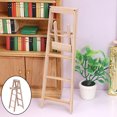 thumbnail image 3 of 1:12TH Dollhouse Miniature Ladder Accessories Folding Props Library, 3 of 6