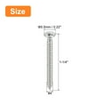 thumbnail image 2 of Unique Bargains #4x1-1/4' Wood Screws, 100 Pack Phillips Self Tapping Screws 304 Stainless Steel, 2 of 5
