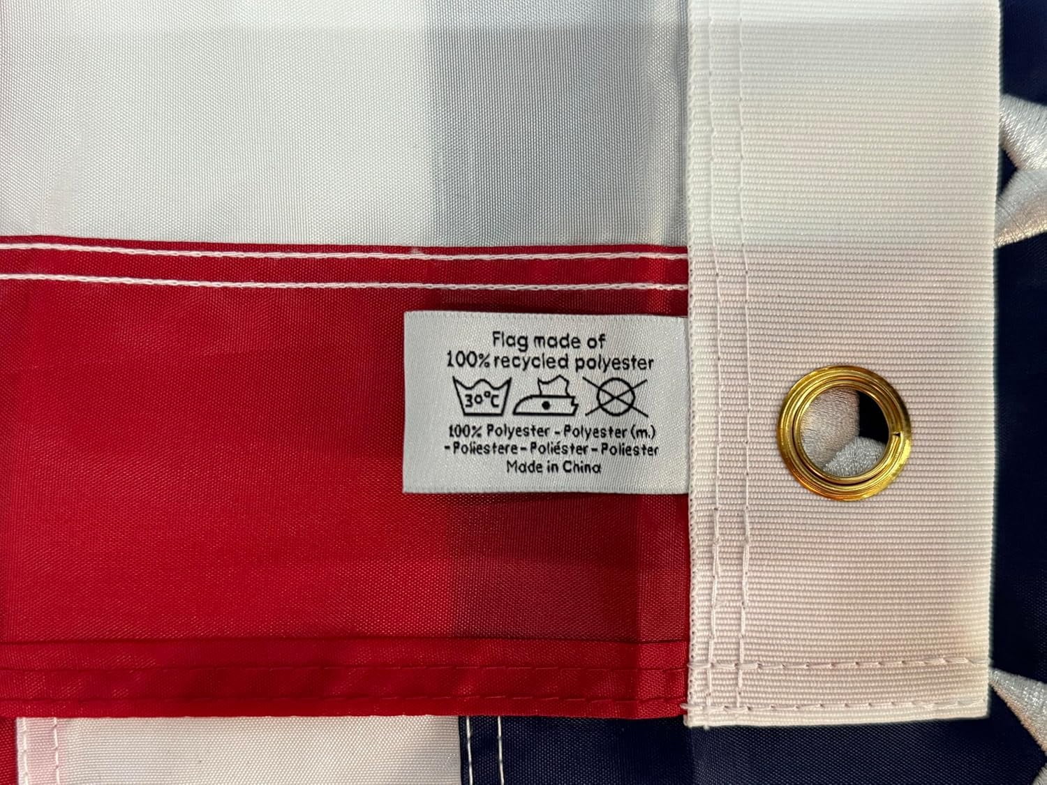 American Flag 5x8 feet Premium Large US Flag 5x8 ft. 250D Oxford Nylon Embroidered Stars and Sewn Stripes - Display with Pride Proudly